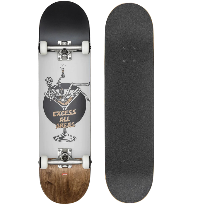 Globe - G1 Excess - White/Brown - Skateboard-Complete