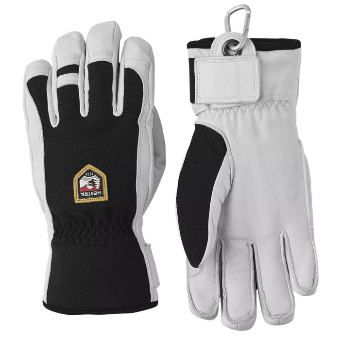 Hestra - Army Leather Heli Ski - 3 finger - Black - Trigger Handschuh
