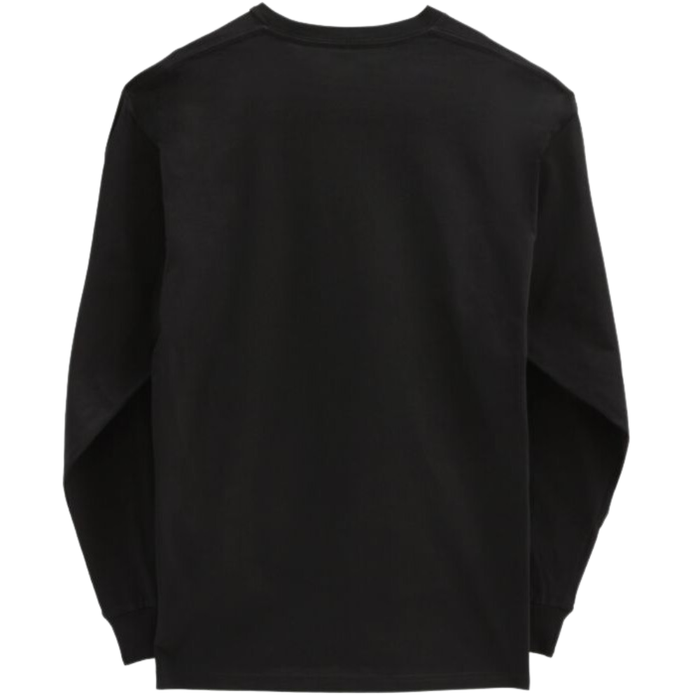 Vans - MN LEFT CHEST HIT LS - BLACK/WHITE - T-Shirt Langarm