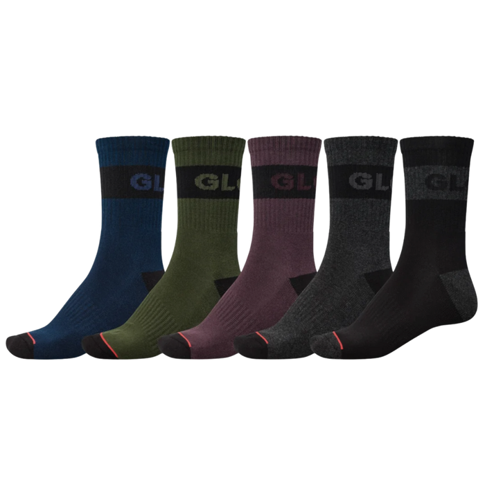 Globe - Horizons Crew Sock 5 Pack - Dark Assorted - Socken