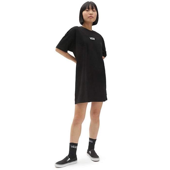 Vans - WM CENTER VEE TEE DRESS - Black - BH