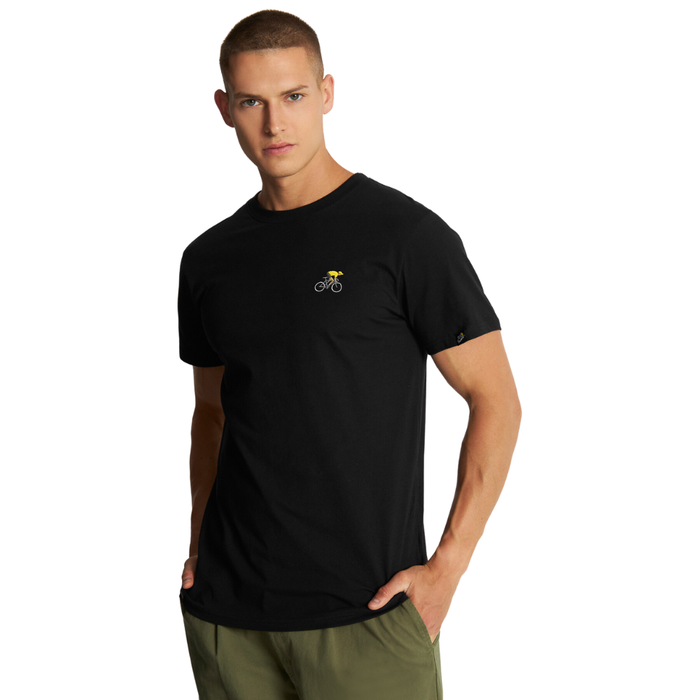 Dedicated - Stockholm Yellow Rider  - Black - T-Shirt