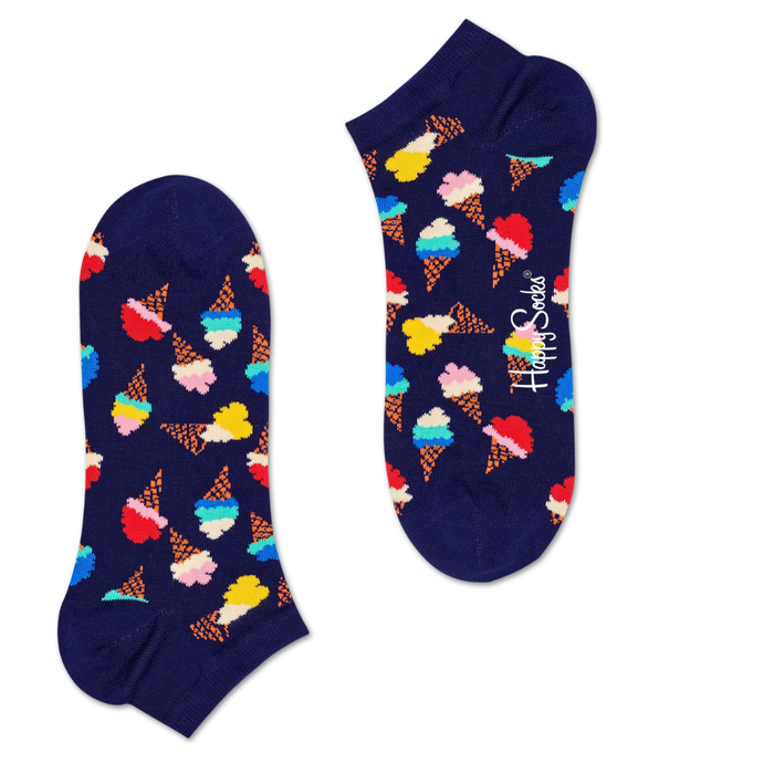 Happy Socks - Icecream Low Sock - Navy - Socken