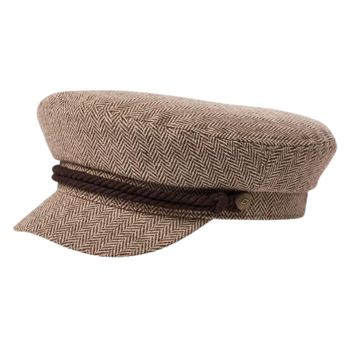 Brixton - FIDDLER CAP                    - DARK EARTH/SAND - Hut