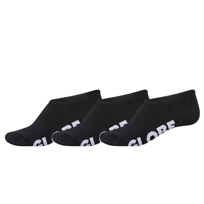 Globe - Low Impact Invisible Sock 3 PK - Black - Füßling