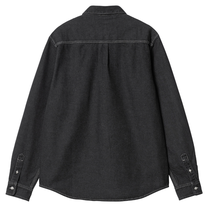 Carhartt - L/S Weldon Shirt - Black - Langarmhemd