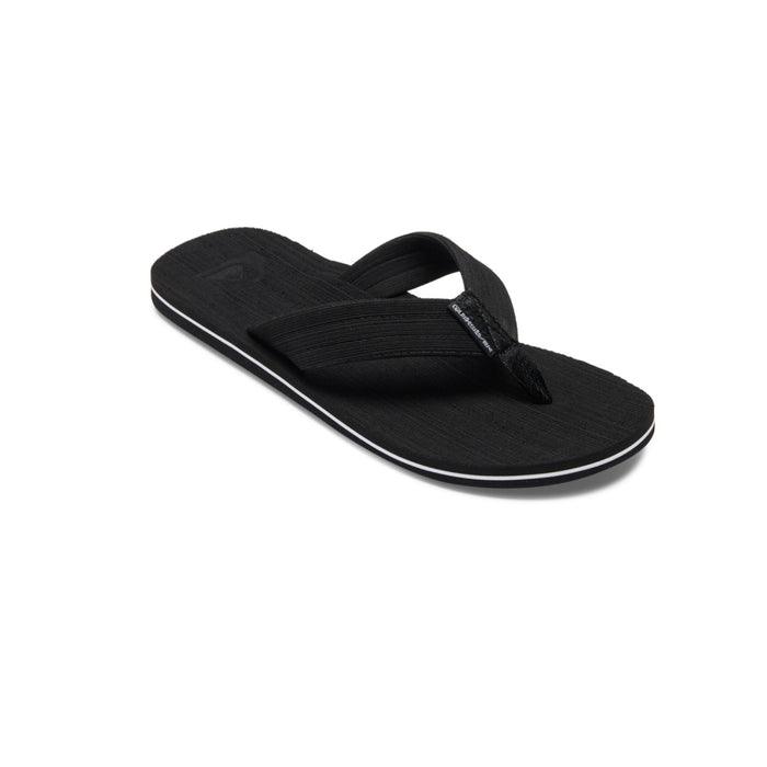 Quiksilver - MOLOKAI LAYBACK TEXTURED - BLACK/WHITE/BLACK - Flip Flop