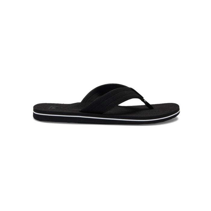 Quiksilver - MOLOKAI LAYBACK TEXTURED - BLACK/WHITE/BLACK - Flip Flop