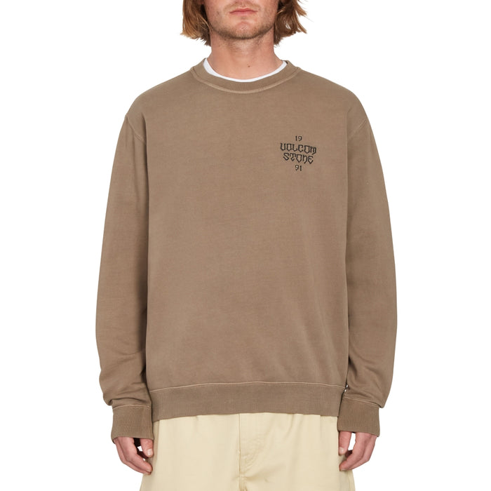 Volcom - COMPSTONE CREW FLEECE - MUD - Crew Sweater