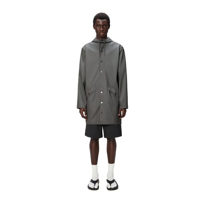 Rains - Long Jacket W3 - Grey - Regenjacke