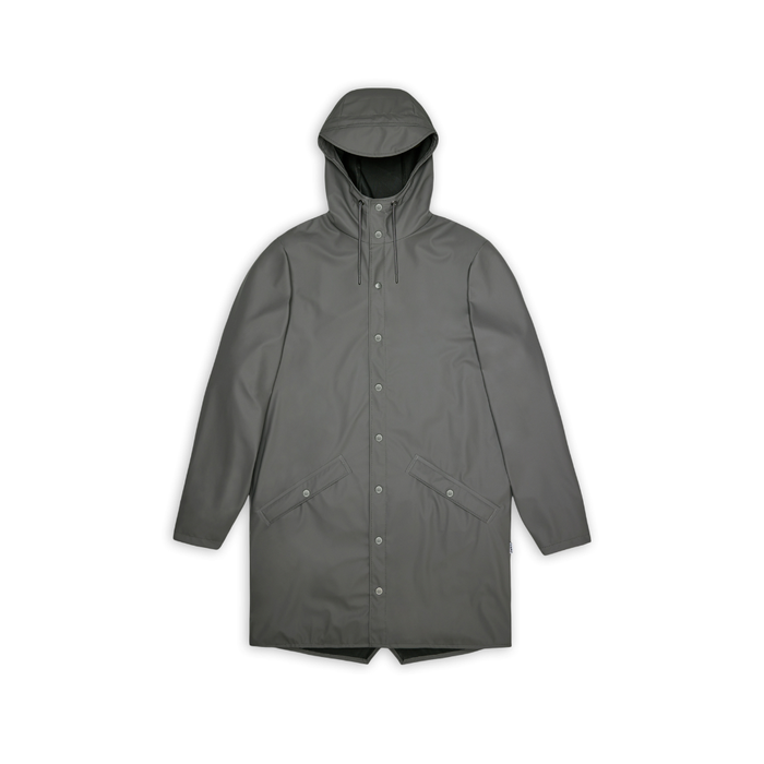 Rains - Long Jacket W3 - Grey - Regenjacke