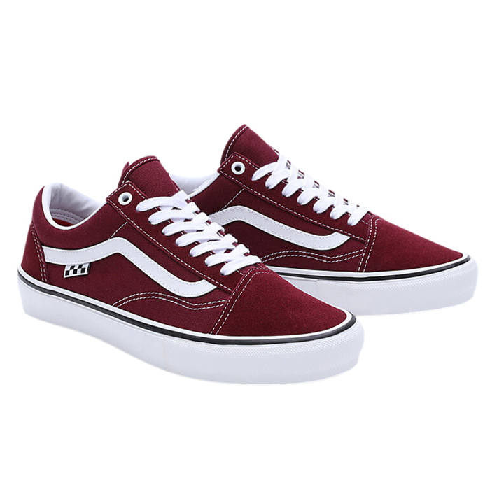 Vans - MN Skate Old Skool - PORT/TRUE WHITE - Skateschuh