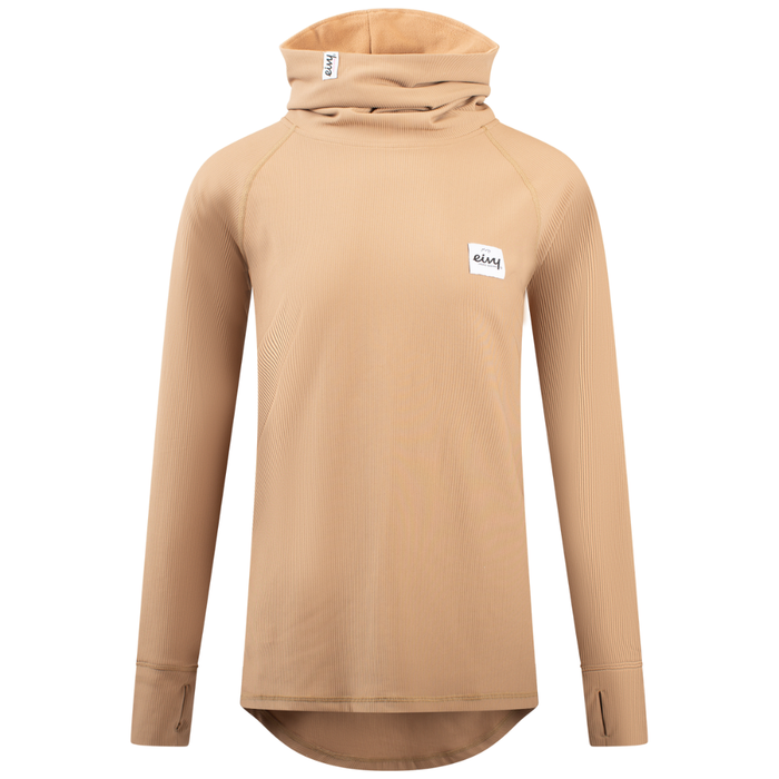 Eivy - Icecold Gaiter Rib Top - Faded Coffee - Techshirt Langarm