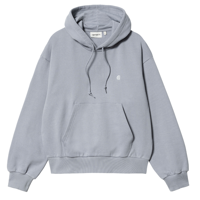 Carhartt - Hooded Casey Sweatshirt - Mirror / Silver - Hoodie