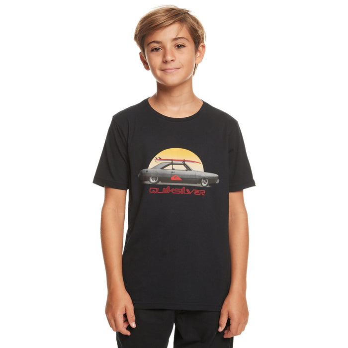 Quiksilver - QSSTEELYTH  - BLACK - T-Shirt