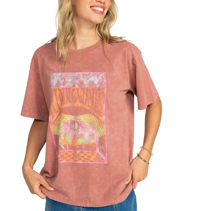 Roxy - GIRL NEED LV B  TEES MMS0 - CEDAR WOOD - T-Shirt