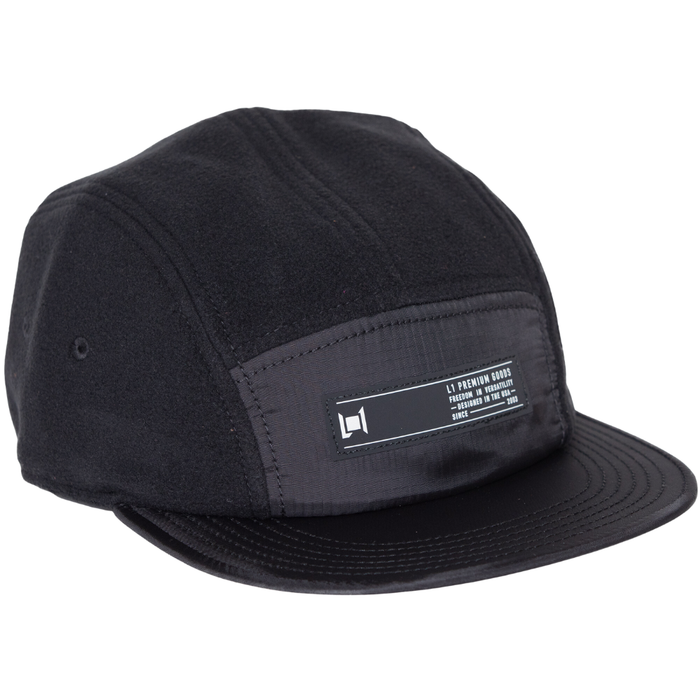 L1 - PITTED Hat - BLACK/BLACK - Fitted Cap