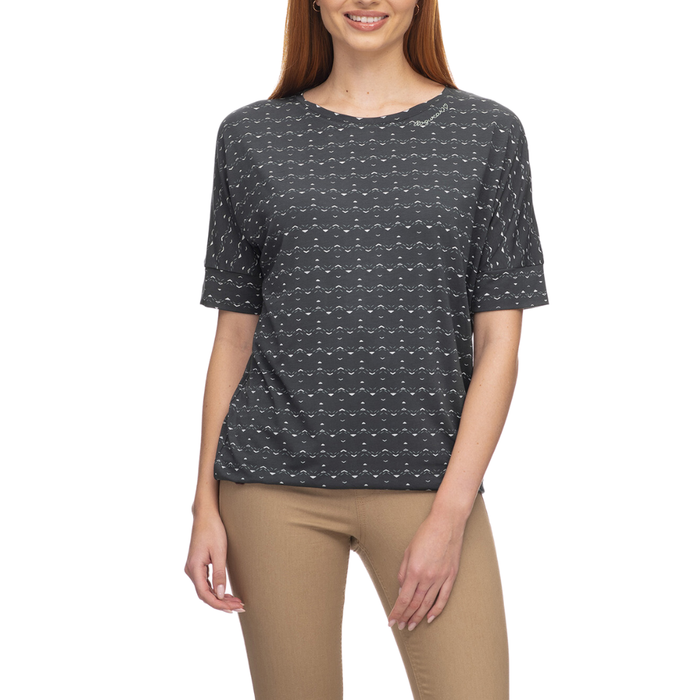 Ragwear - PECORI LONG PRINT - DARK GREEN - T-Shirt