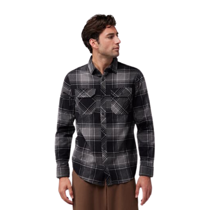 Fox - Traildust Flannel - Black - Langarmhemd