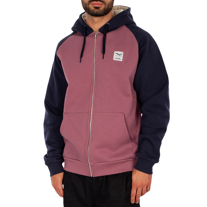 Iriedaily - De College 2 Zip Hood  - navy red - Zip Hoodie