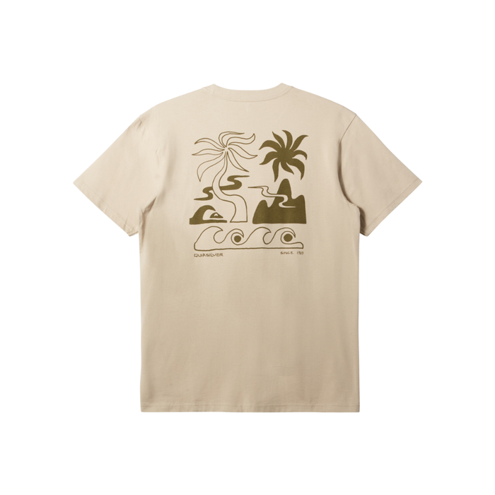 Quiksilver - TROPICAL BREEZE MOR - PLAZA TAUPE - T-Shirt