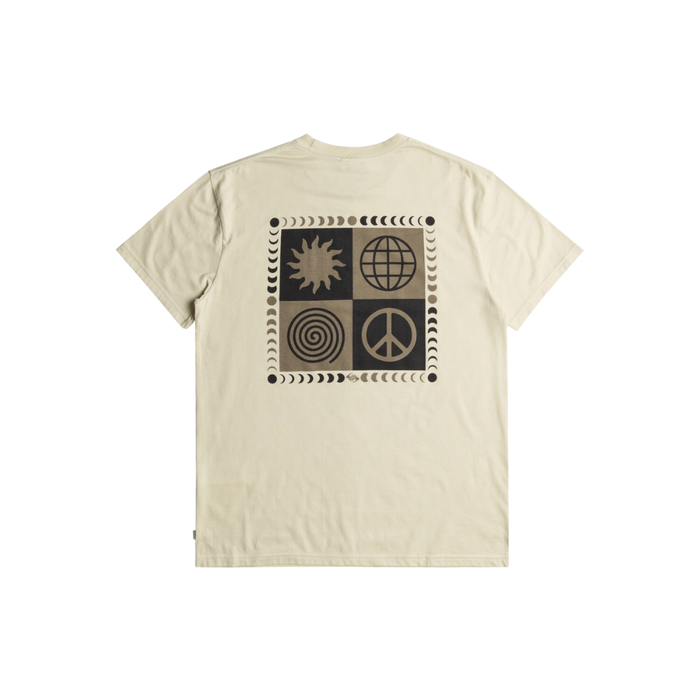 Quiksilver - PEACE PHASE SS TEE - OYSTER WHITE - T-Shirt