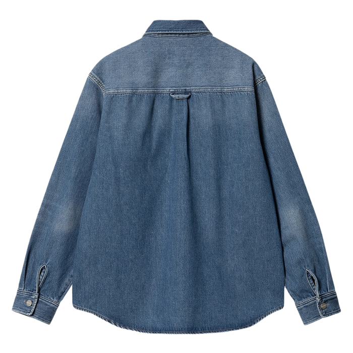 Carhartt - Harvey Shirt Jac - Blue - Jeansjacke