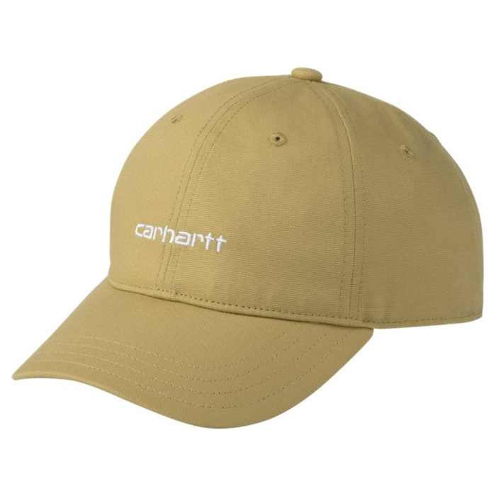 Carhartt - Canvas Script Cap - Agate / White - Fitted Cap