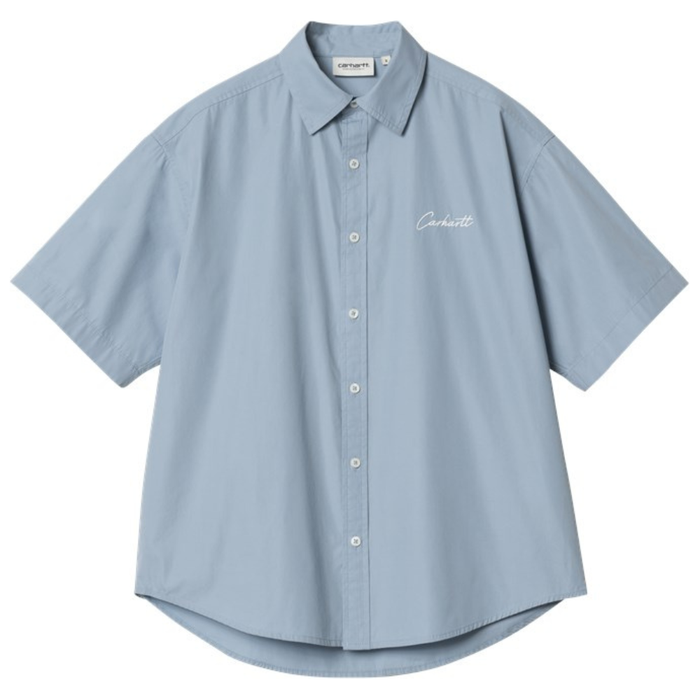 Carhartt - W S/S Jaxon Shirt - Frosted Blue / Wax - Kurzarmhemd