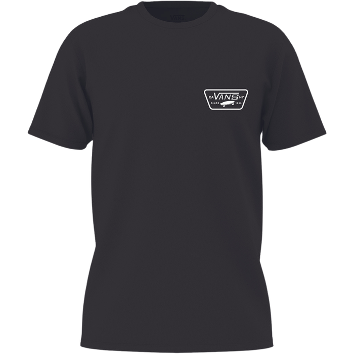 Vans - FULL PATCH BACK SS TEE  - Black/White - T-Shirt