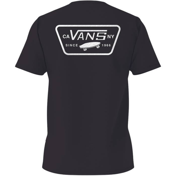 Vans - FULL PATCH BACK SS TEE  - Black/White - T-Shirt