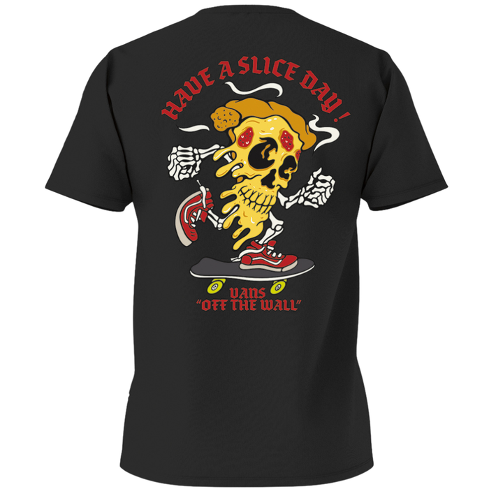 Vans - PIZZA SKULL SS  - Black - T-Shirt