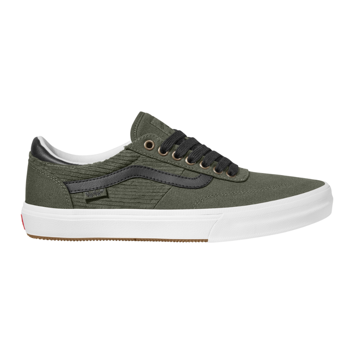 Vans - MN Gilbert Crockett  - CORDUROY OLIVE/BLACK - Skateschuh