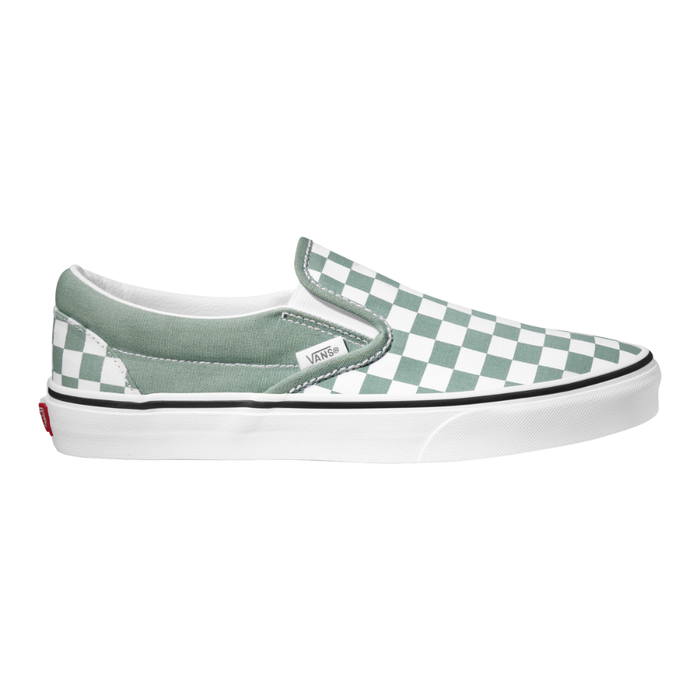 Vans - Classic Slip-On    - COLOR THEORY CHECKERBOARD ICEBERG GREEN - Slip-On