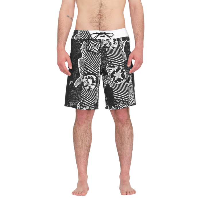 Volcom - LIDO ICONIC MOD 19 - BLACK WHITE - Boardshort