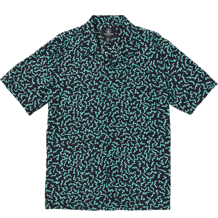 Volcom - ASPHALT BEACH SS - BLACK - Kurzarmhemd
