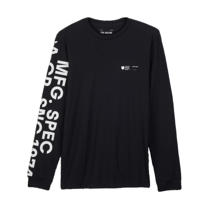 Fox - BARGE PREM LS TEE  - BLACK - T-Shirt Langarm