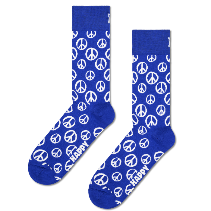 Happy Socks - Peace Sock - Blue - Socken
