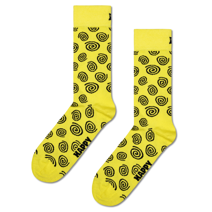 Happy Socks - Swirl Sock - Yellow - Socken