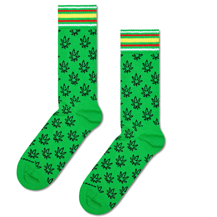 Happy Socks - Leaf Sneaker Sock - Green - Socken