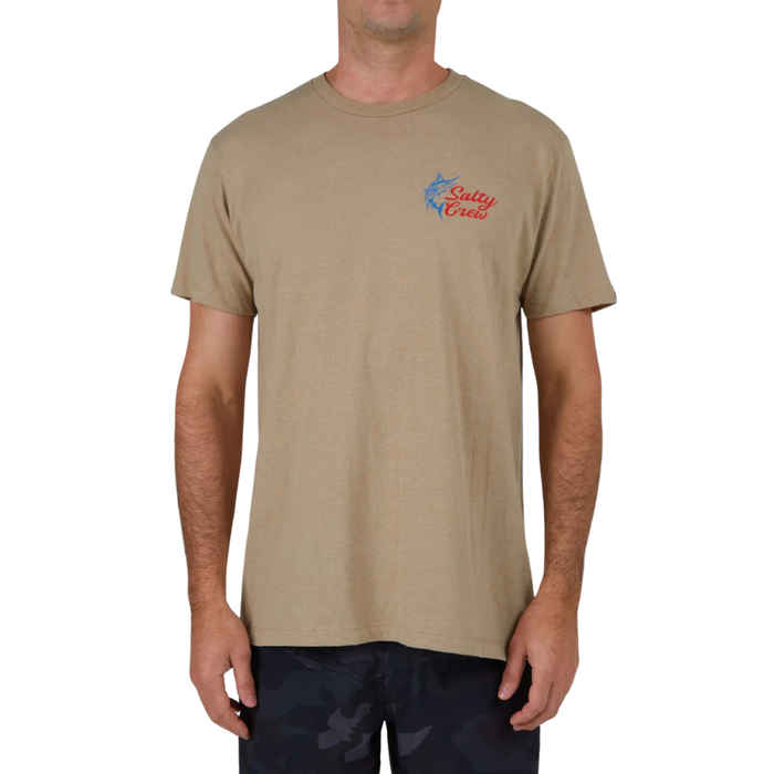 Salty Crew - JACKPOT STANDARD S/S TEE - Khaki Heather - T-Shirt