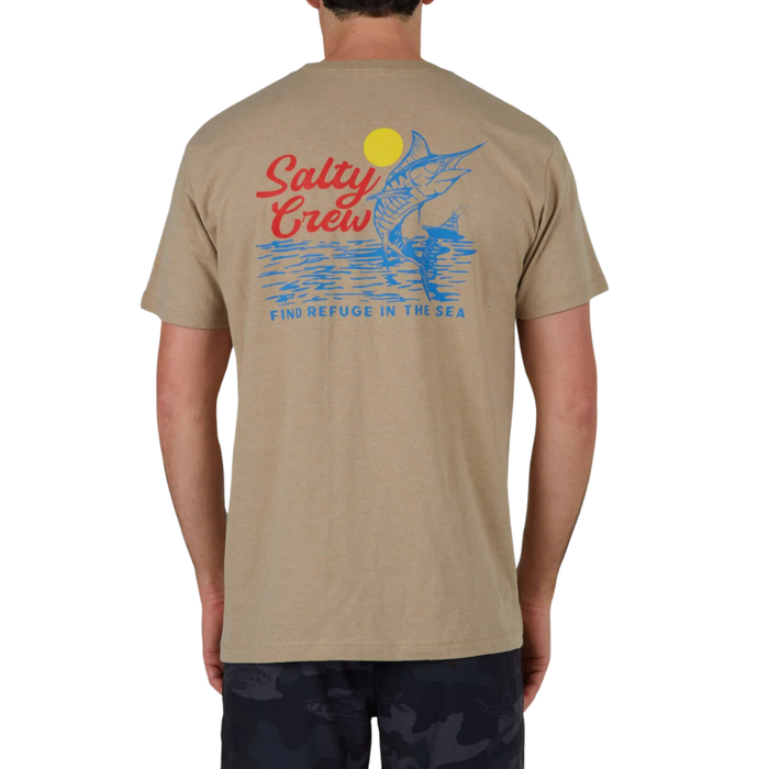 Salty Crew - JACKPOT STANDARD S/S TEE - Khaki Heather - T-Shirt