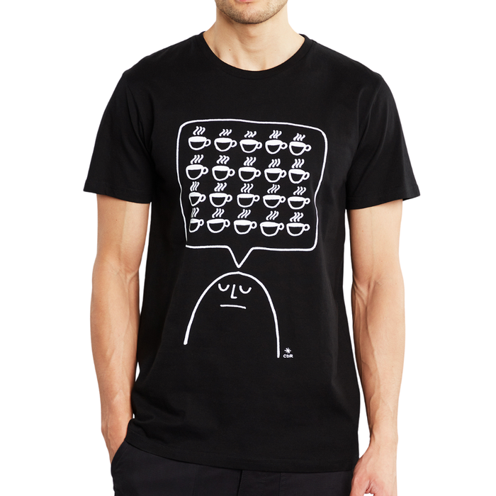 Dedicated - T-shirt Stockholm Coffee Mind - Black - T-Shirt