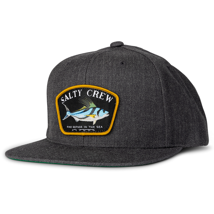Salty Crew - ROOSTER 6 PANEL - Dark Heather Grey - Snapback Cap