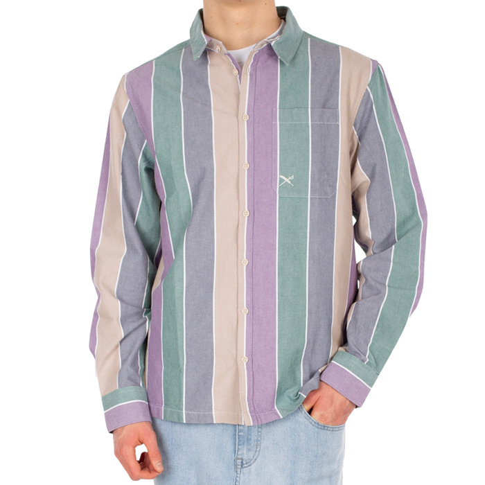 Iriedaily - Samuel Stripe Shirt  - p. haze - Langarmhemd