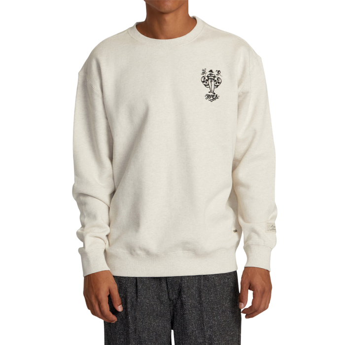 RVCA - Invisible Man Crewneck - Oatmeal Heather - Crew Sweater