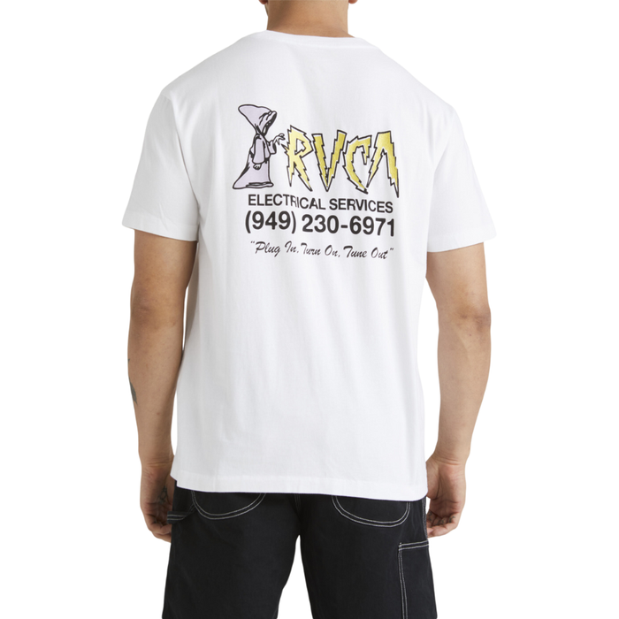 RVCA - Rvca Electrical SS Tee - White - T-Shirt