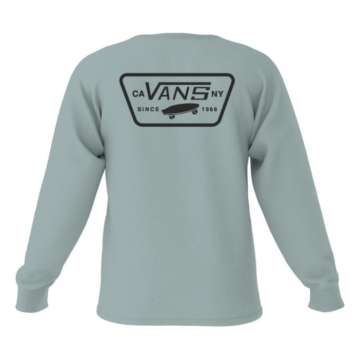 Vans - Full Patch Back LS - Gray Mist/Black - T-Shirt Langarm