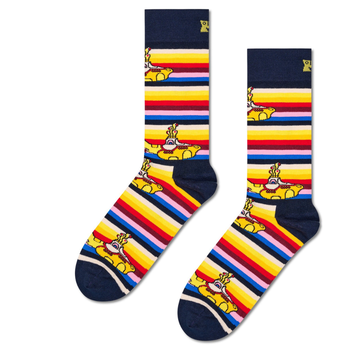 HappySocks - Beatles All On Board Sock - Navy - Socken
