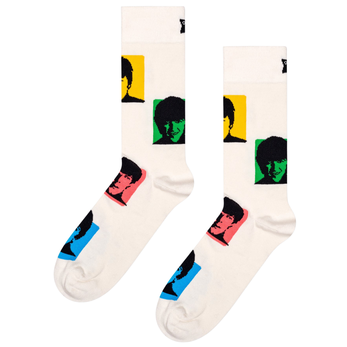 HappySocks - Beatles Silhouettes Sock - White - Socken